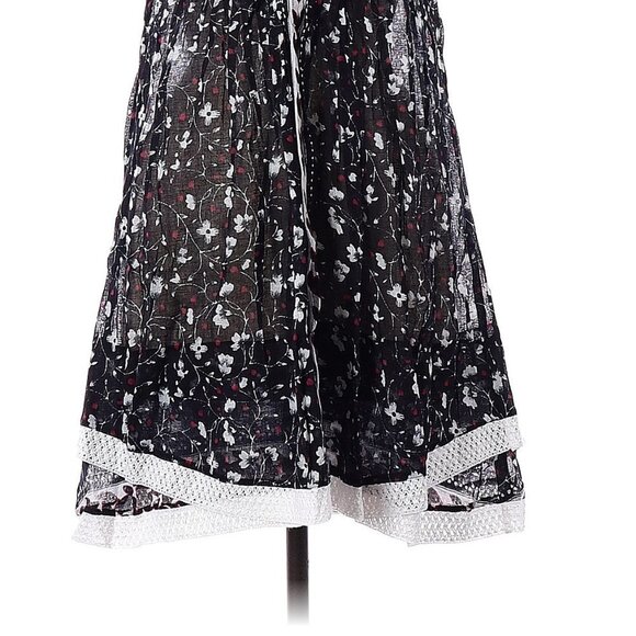Poupette St. Barth Mini Sasha Dress Black Floral Small - Picture 4 of 8